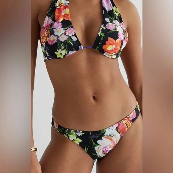 Express Halter Neck Body Contour Swim Top - Picture 10 of 11